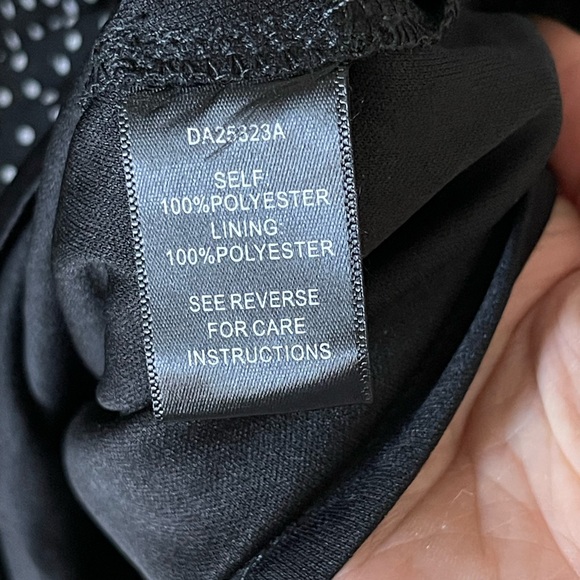 NWT Aakaa Polka Dot Black and White Ruffle Dress - Picture 5 of 6